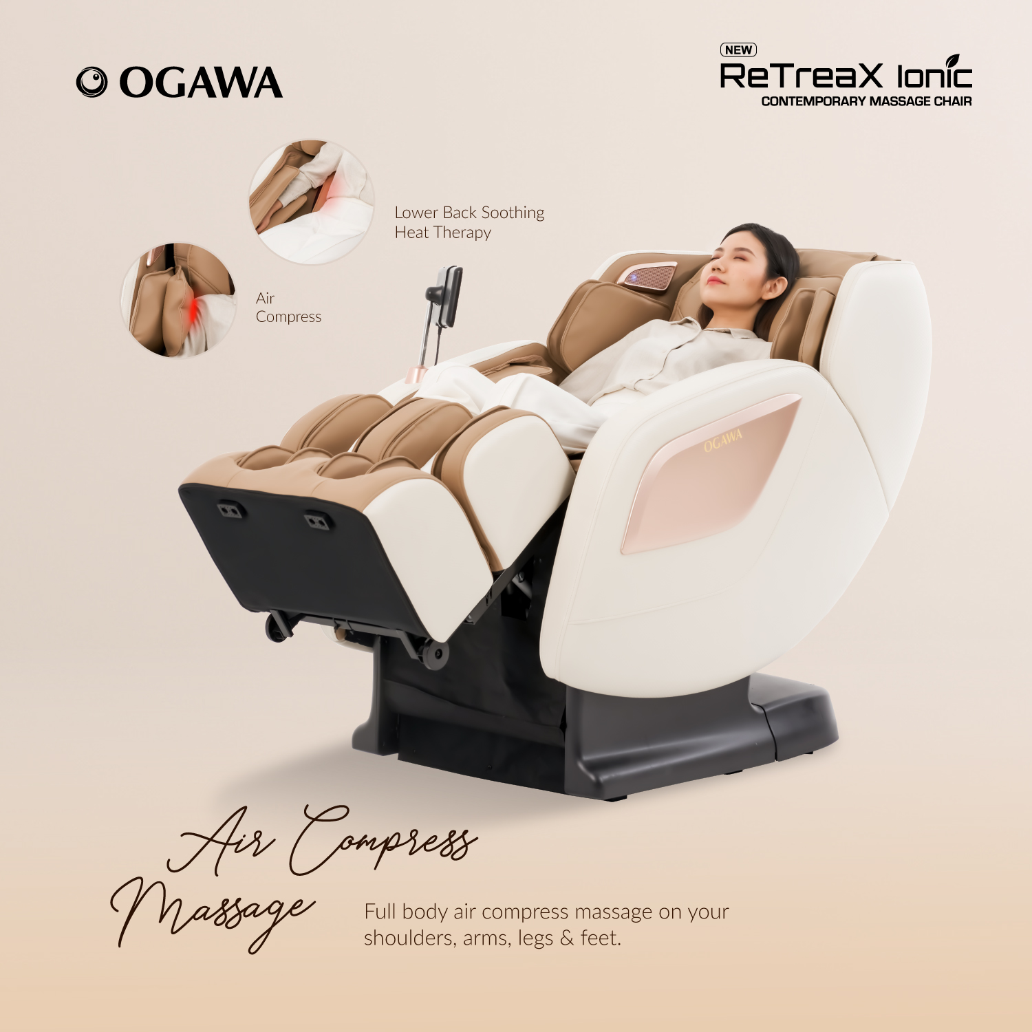 Trade-In] [NEW Arrival] Ogawa RetreaX Ionic Contemporary Massage 